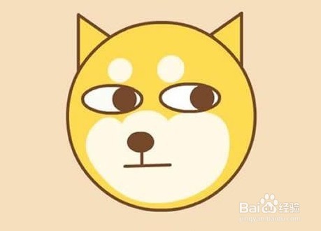 简笔绘画狗头的画法