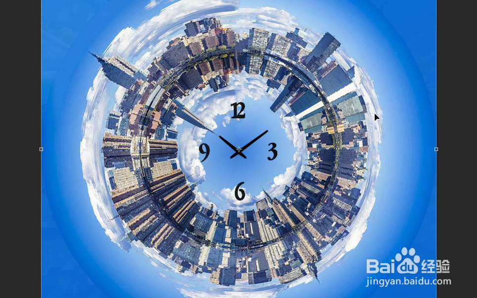 Photoshop如何设置城市时钟