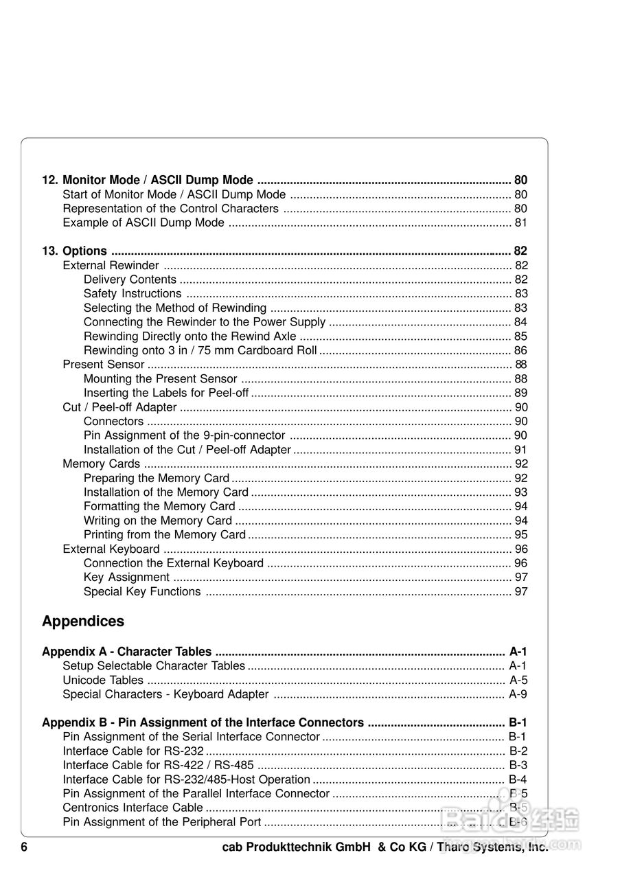 cab A8200打印机使用说明书:[1]