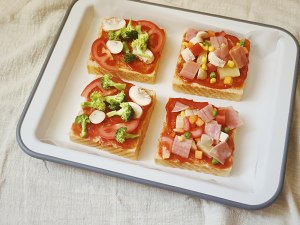 简单土司披萨一人食