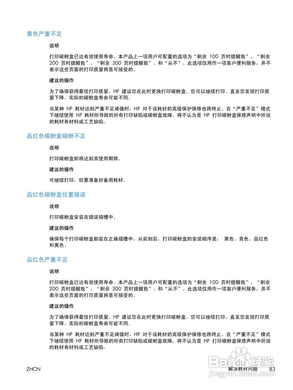 惠普LASERJET PRO 300 COLOR M351一体机说明书:[11]