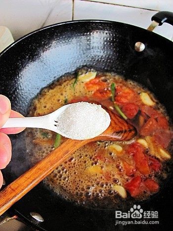 番茄啤酒炖小黄鱼