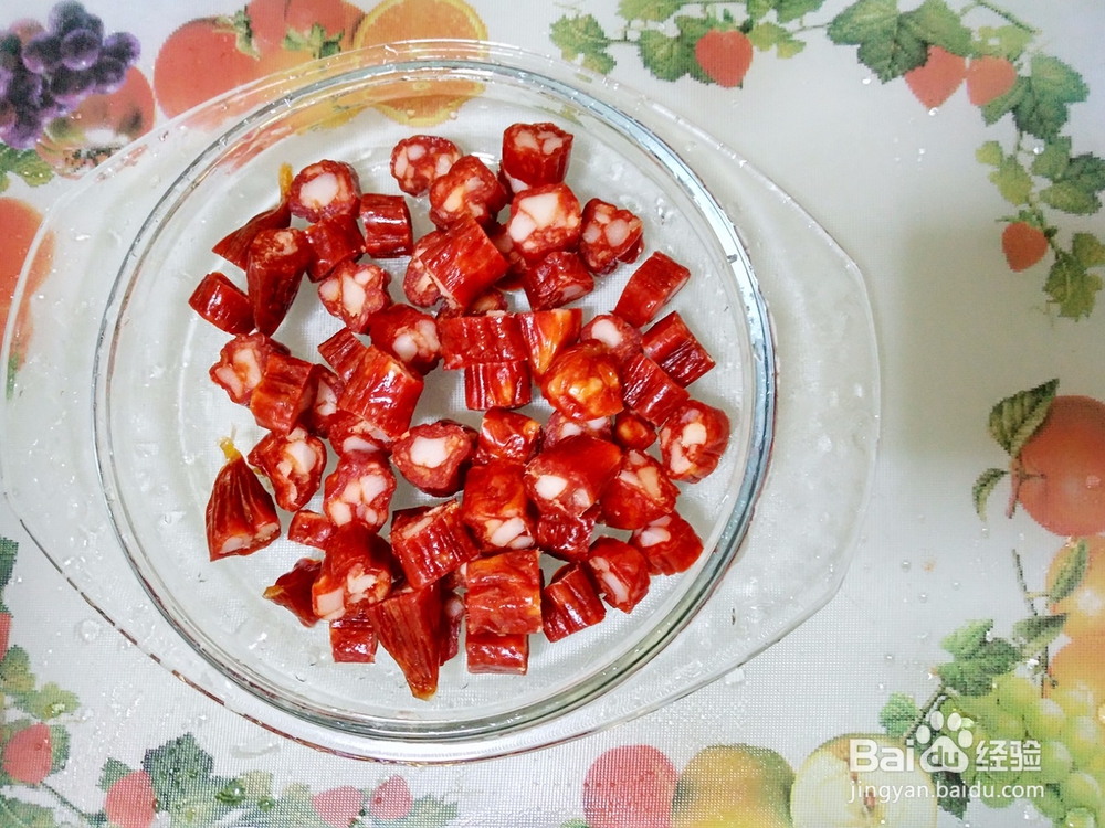土豆条炒广式腊肠