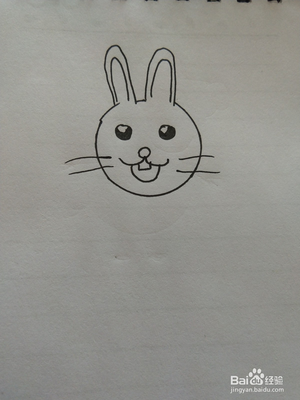 小兔子的简笔画这样画