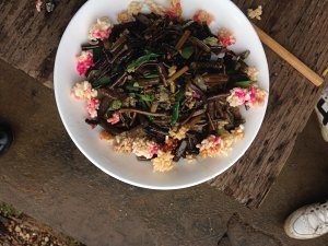 教你怎么做炒米炒酸蕨菜