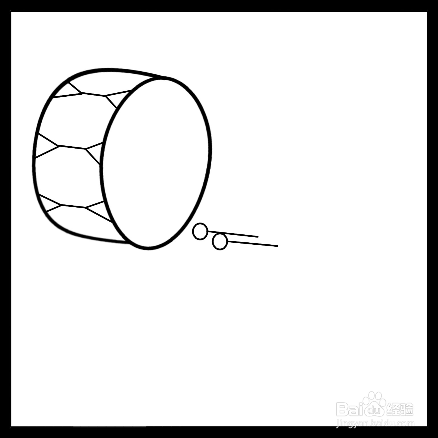 怎么画鼓的简笔画（儿童简笔画）