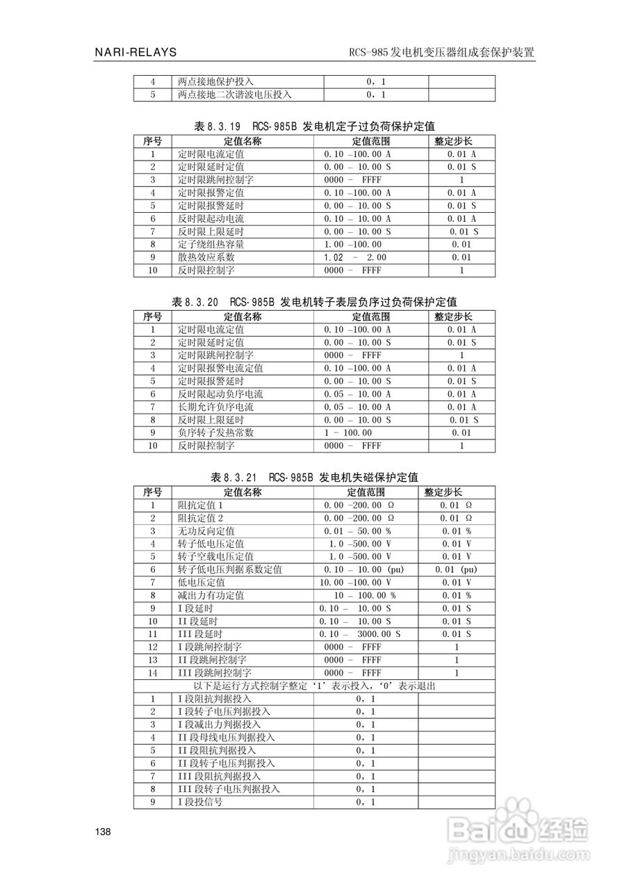 南瑞RCS-985G发电机变压器成套保护装置技术说明书:[15]