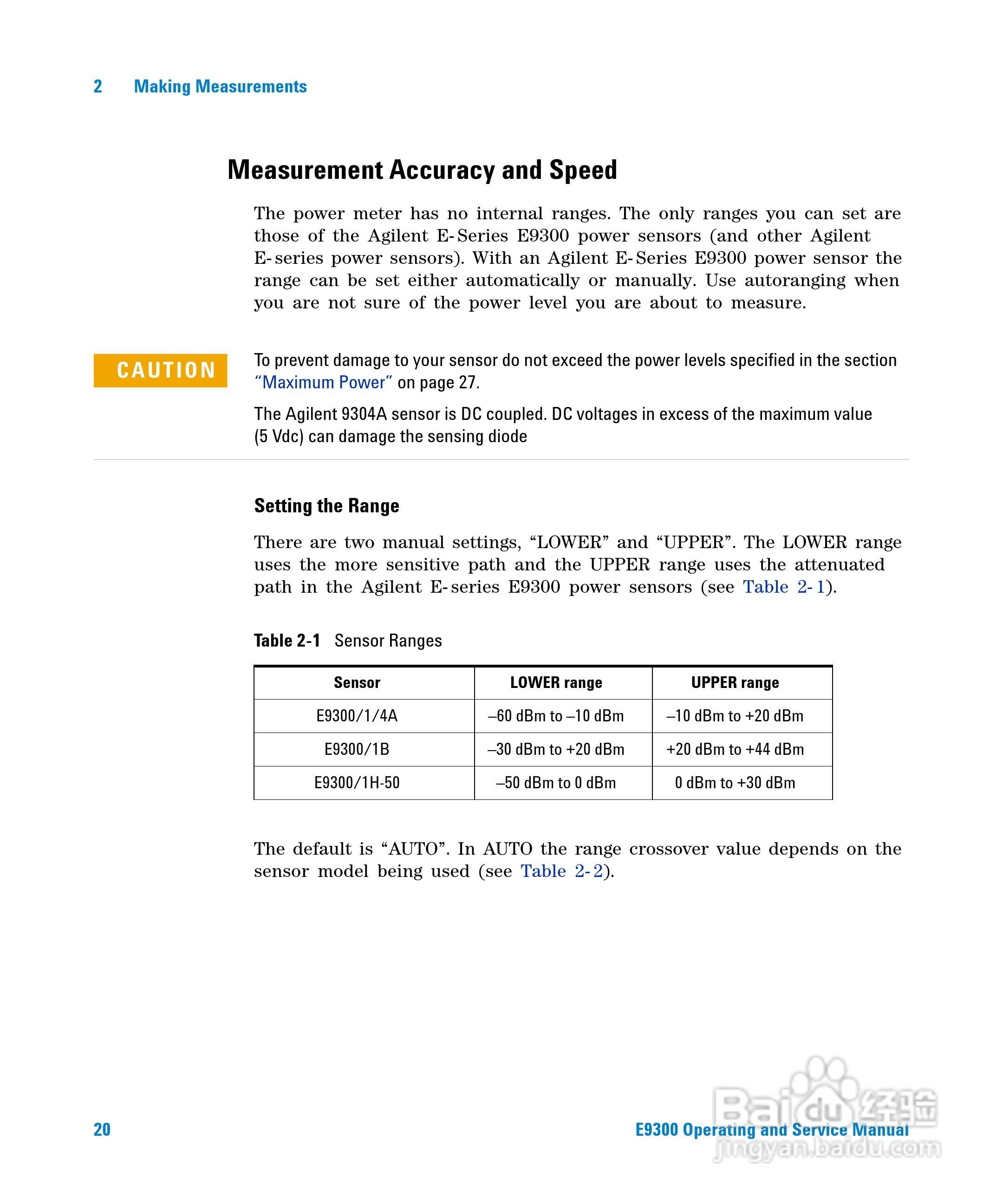 E9301B功率感测器使用手册:[4]