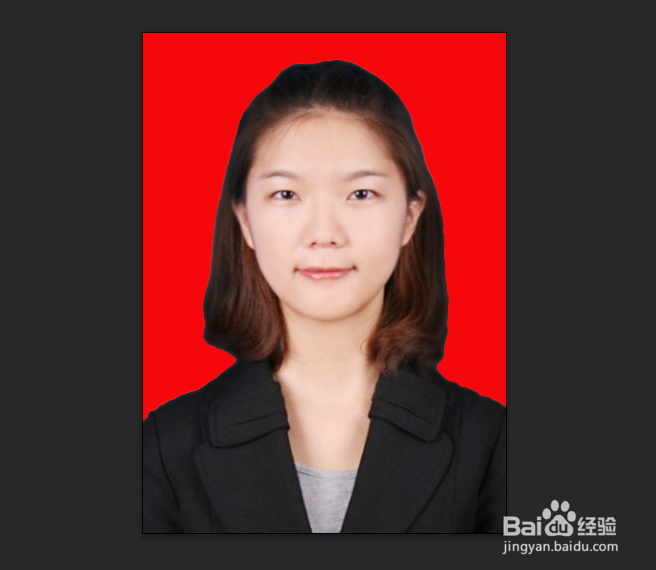 怎么用PS给寸照换背景色