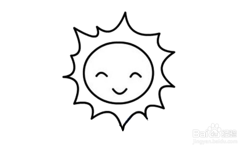 红太阳画法图片
