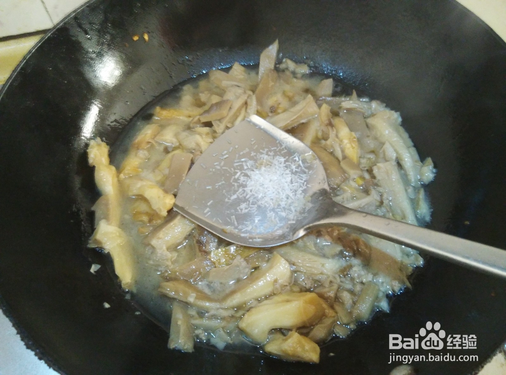 美食#平菇炒肉沫的做法