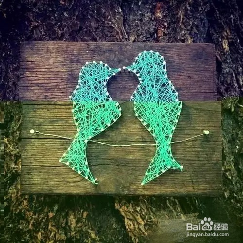 毛线手工，创意装饰画