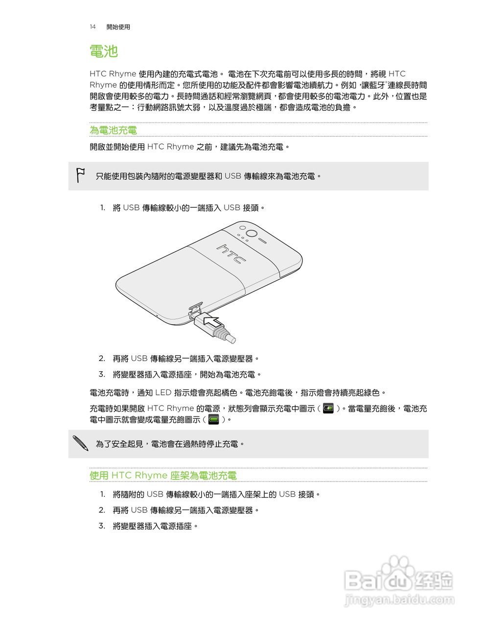 多普达HTC Rhyme S510b手机使用说明书:[2]