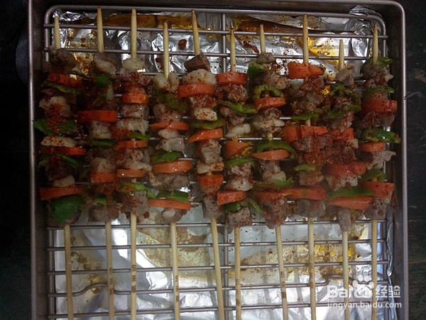烤箱版烤羊肉串