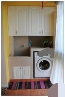 阳台洗衣机烘干机拖把池一体如何装修