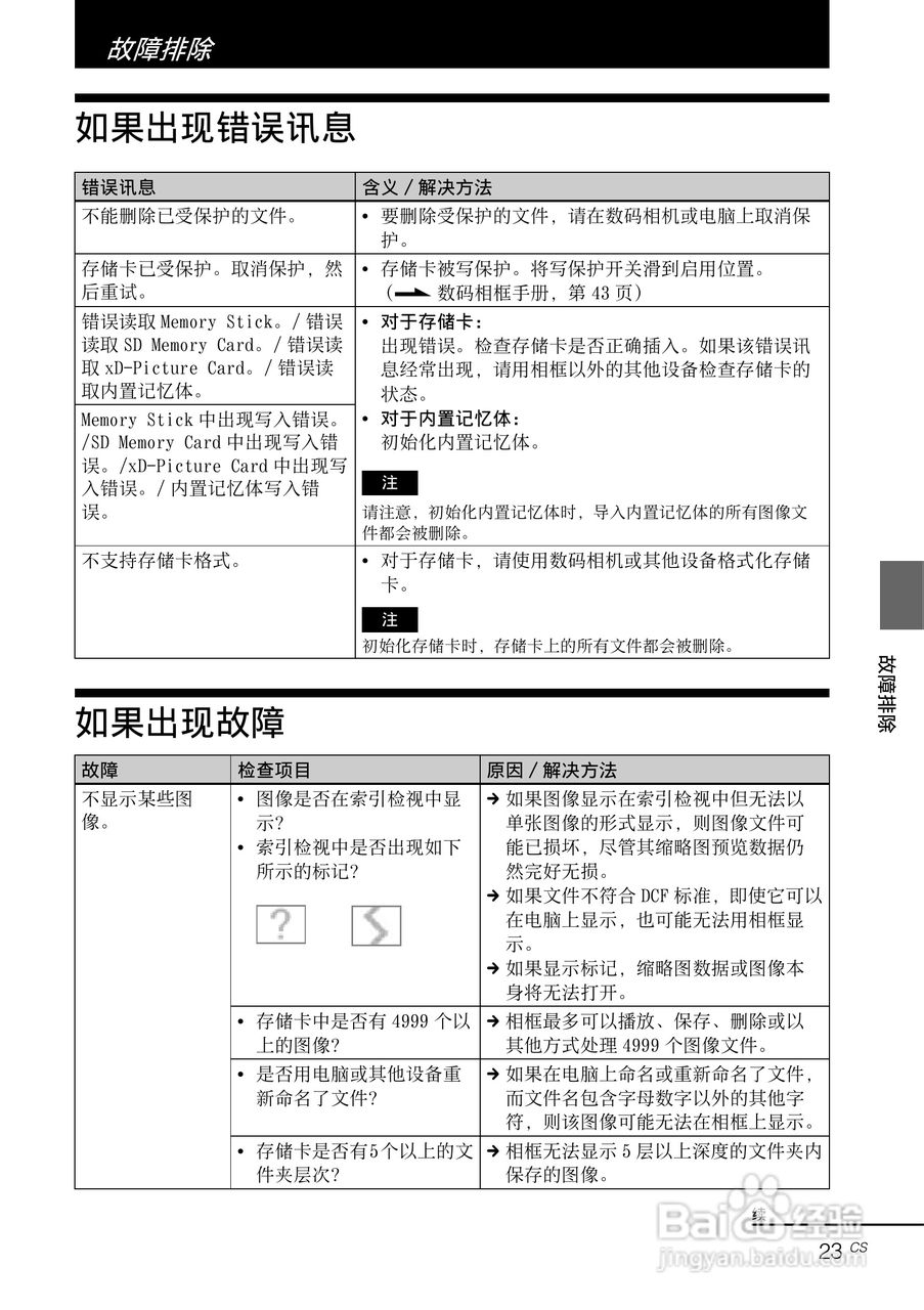 索尼DPF-D95数码相框使用说明书:[3]