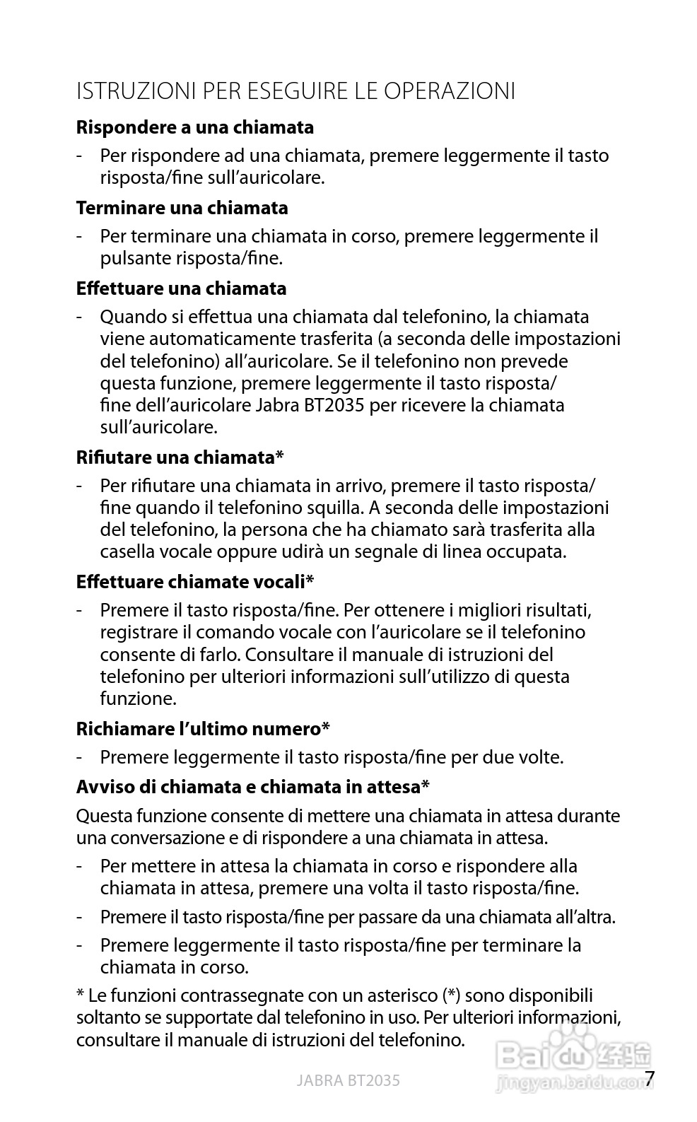 捷波朗BT2035蓝牙耳机使用说明书:[14]
