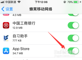苹果手机iPhone怎么禁止流量更新软件