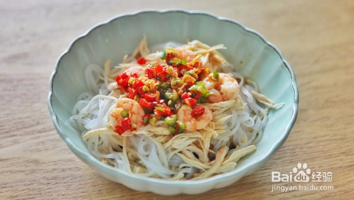 低脂鸡丝拌魔芋丝