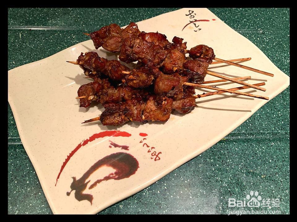 孜然烤瘦肉串