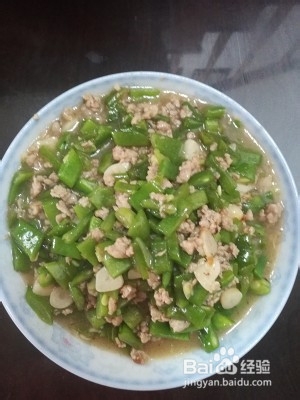 蒜香肉沫刀豆家常版