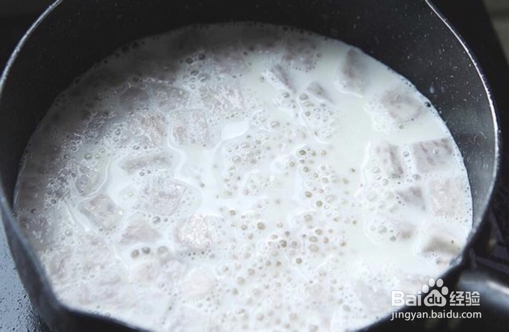 教你做椰汁香芋西米露