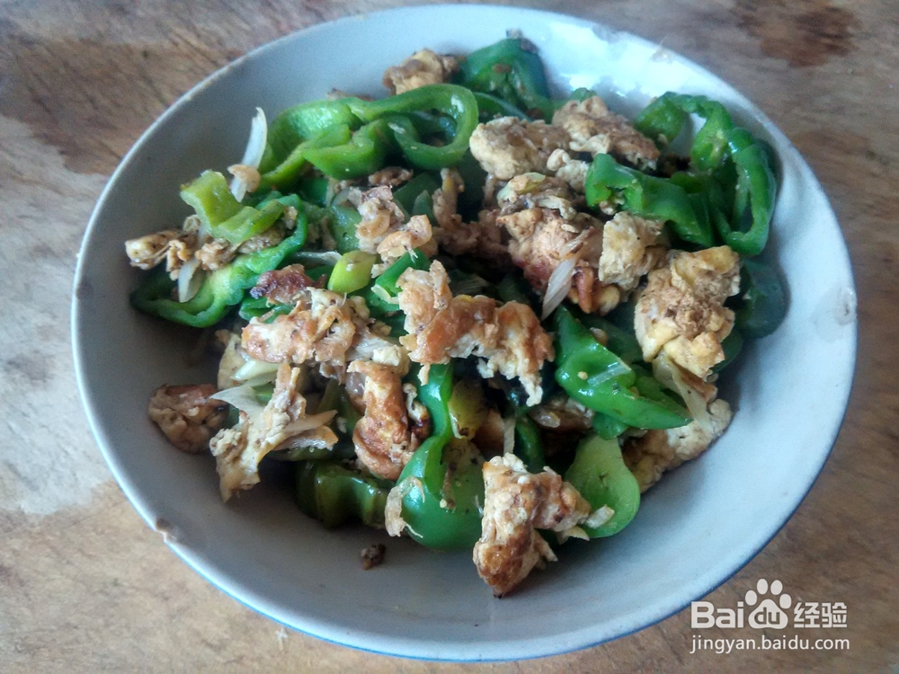 虾皮子鸡蛋炒麻椒