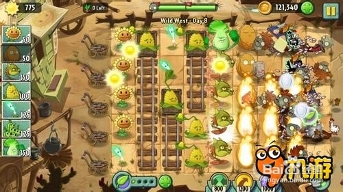 【图文】安卓ios《植物大战僵尸2》狂野西部第八