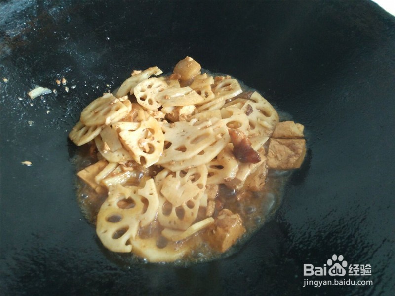 家常菜红烧肉藕片