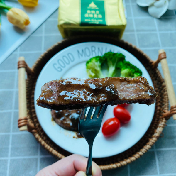 黑椒牛排早餐平时在家里一样可以做