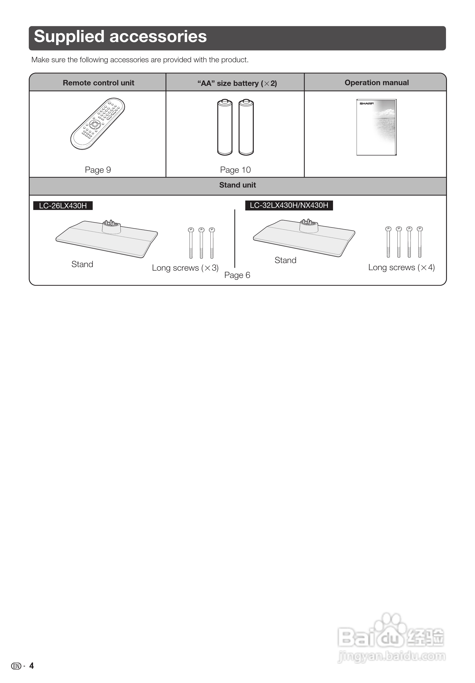 声宝LC-32LX430H型液晶电视机说明书:[5]