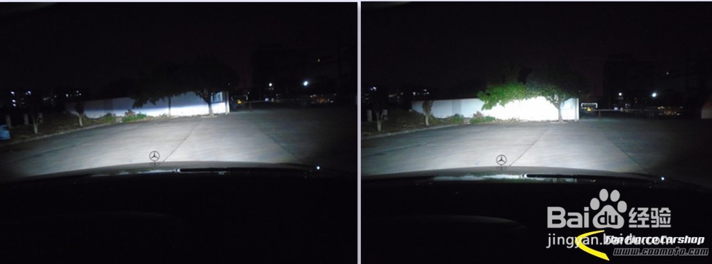 百万豪车奔驰S350灯光升级原装进口海拉5透镜