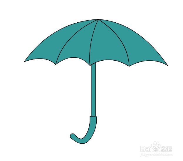 flash如何绘制打开的雨伞效果