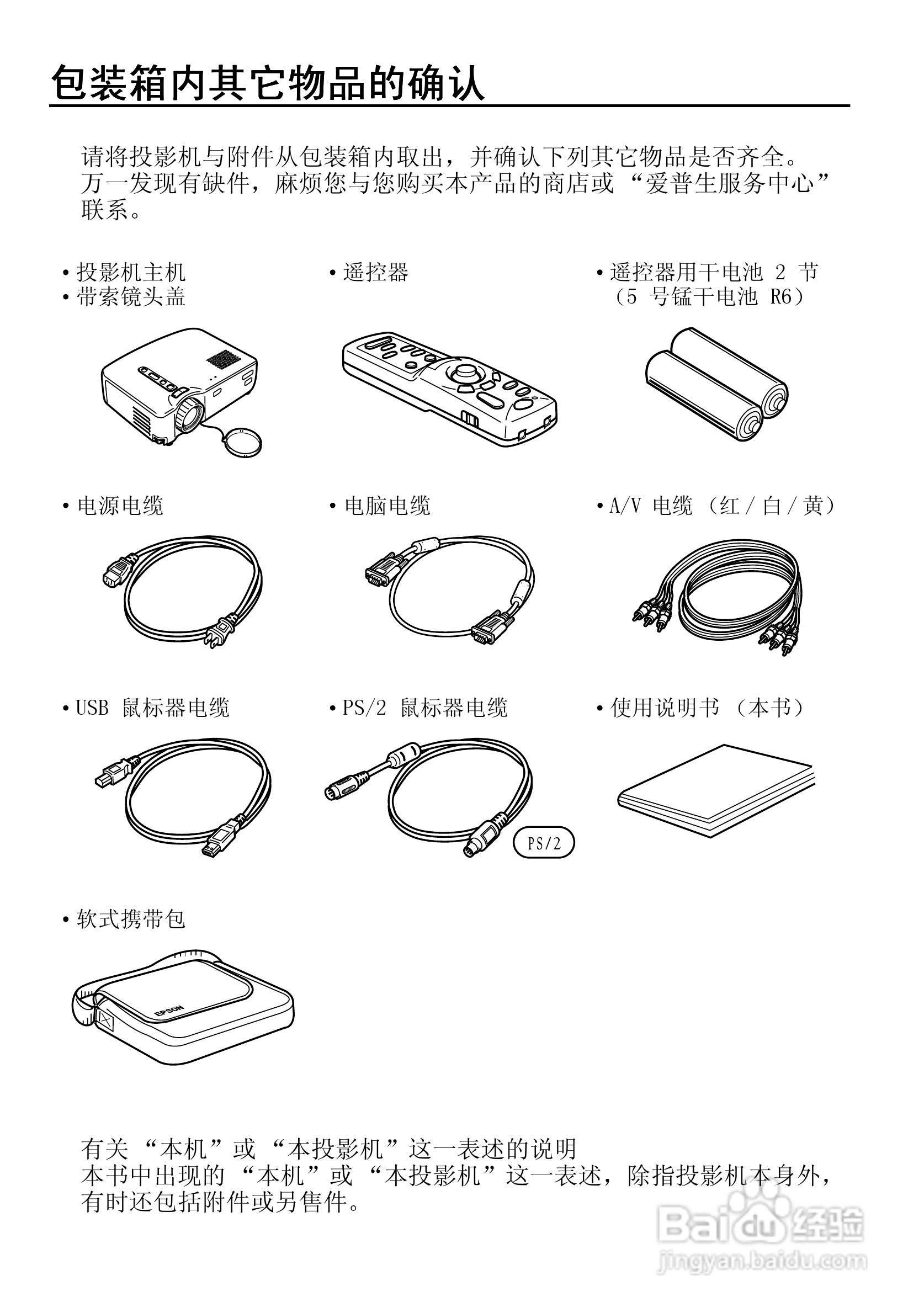 爱普生EMP-50投影仪使用说明书:[1]
