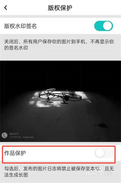 LOFTER作品保护到哪开启