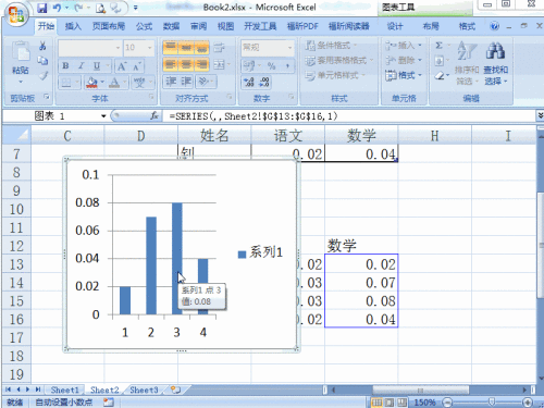 Excel2007 修改单个图标样式