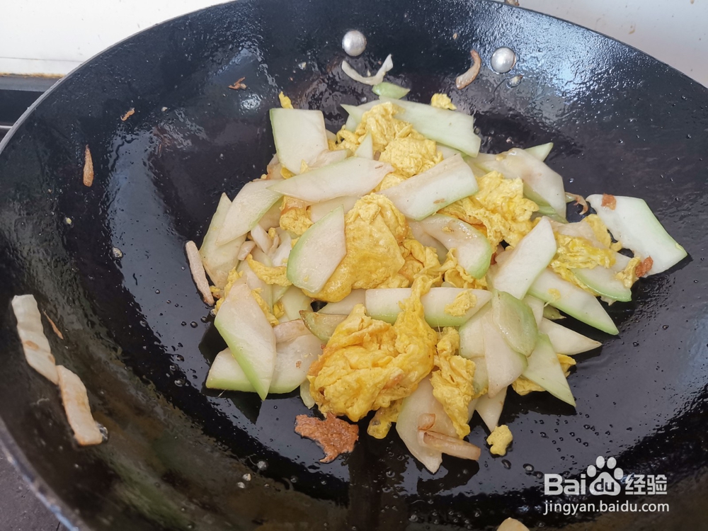 葫芦片炒鸡蛋