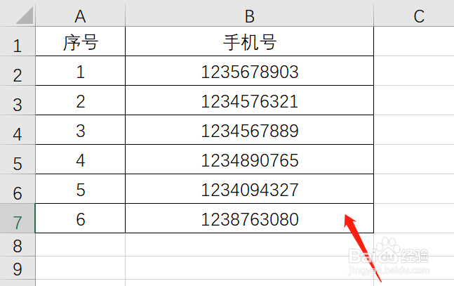 Excel怎样隐藏手机号中数字