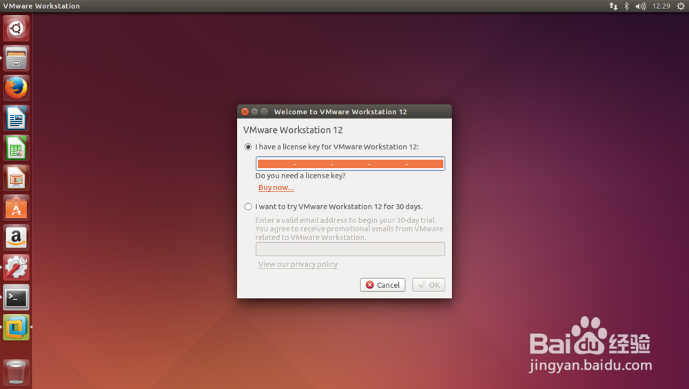 ubuntu下安装vmware虚拟机