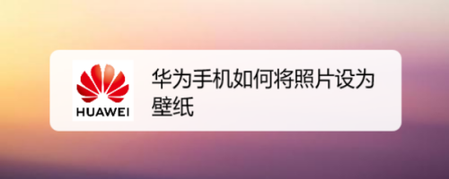 在使用華為手機時,如何將手機圖庫中的照片設置為手機壁紙呢,該如何