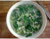鲜蛋花菠菜汤
