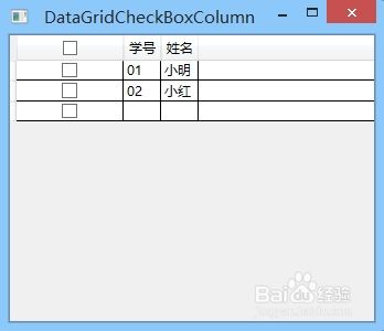 WPF之DataGrid篇：[2]DataGridCheckBoxColumn
