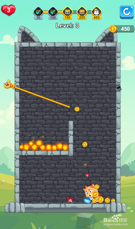 Cat Force的Level：3如何通过？