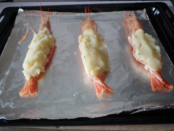 土豆泥芝士焗虾