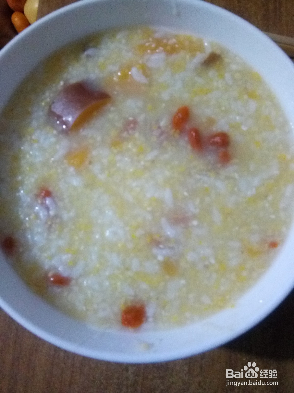 番薯枸杞两参干米粥