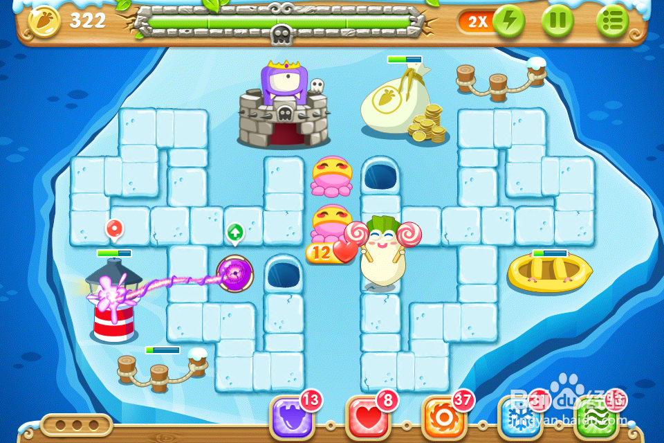 保卫萝卜2 极地133关攻略：[133]第一百三十三关