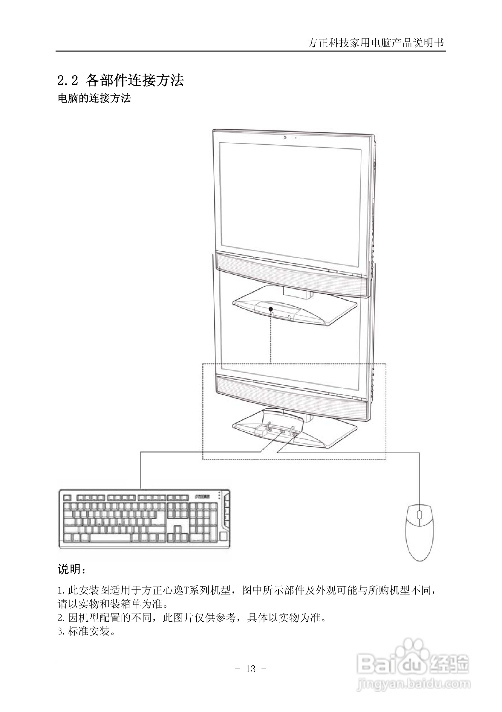 方正电脑心逸T310系列机型说明书:[2]