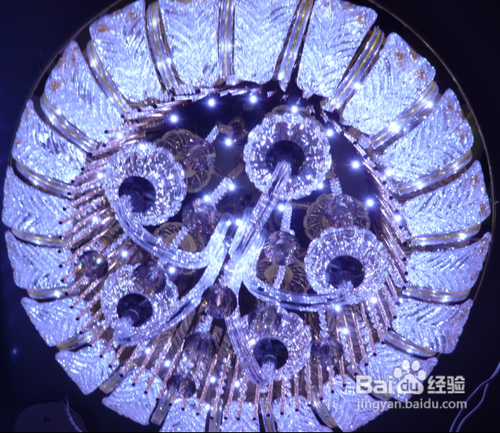怎样安装800大圆水晶灯