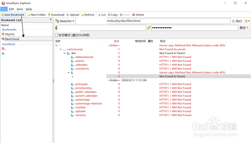 GoodSync Explorer怎么管理NextCloud