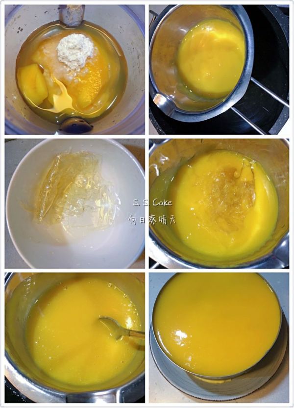 芒果凤梨慕斯蛋糕